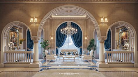 Luxury Mansion Interior Qatar Behance