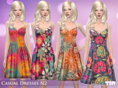 The Sims Resource Casual Dresses By Aveira Sims 4 Downloads