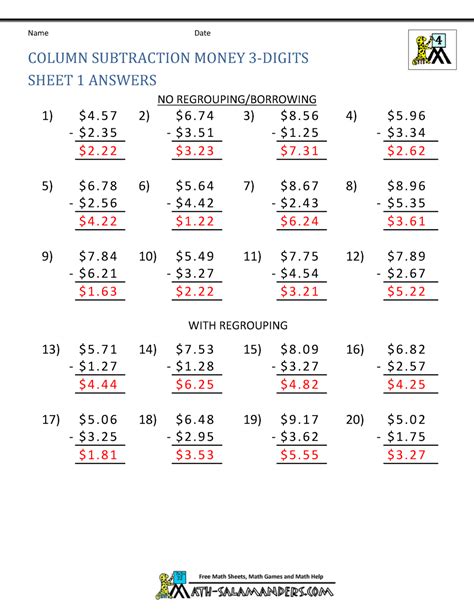 subtraction worksheets     subtraction worksheets