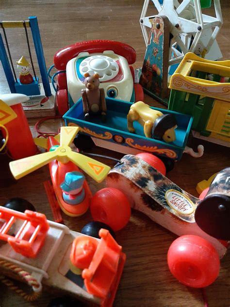Vintage Lot Of Fisher Price Toys Etsy Fisher Price Toys Fisher