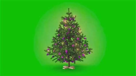 Green Screen Christmas Tree 4k Youtube