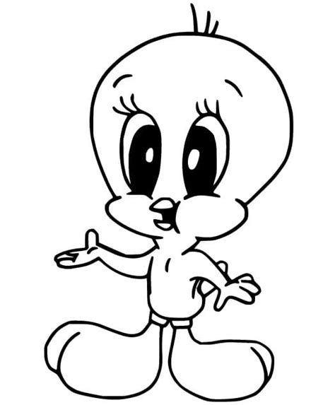 Vey Cute Tweety Bird Coloring Page Download Print Or Color Online
