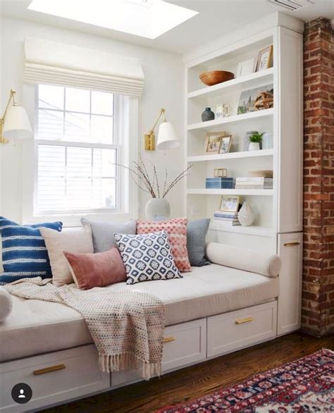 Bay Window Seating With Extra Features Like Storage And Book Shelf Part