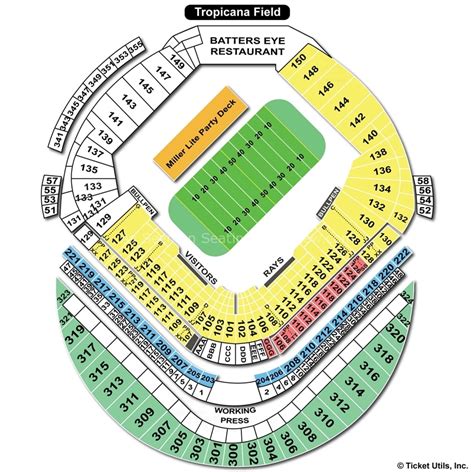 Tropicana Field Seating Chart