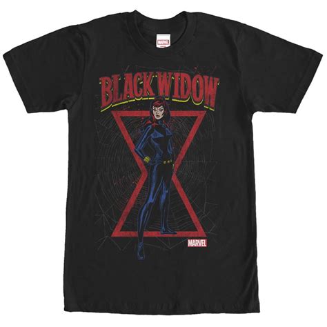 Black Web Black Widow Marvel T Shirt Black Widow