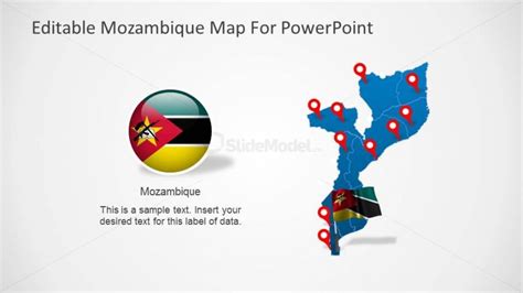 Mozambique Map With Icon And Flag Powerpoint Map Slidemodel My Xxx Hot Girl