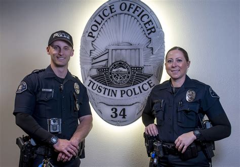 Tustin Police Department Welcomes Two New Officers Behind The Badge