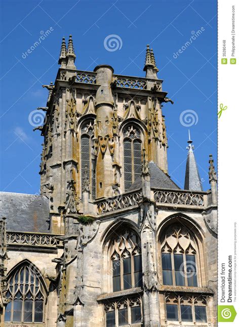 France Church Of Argentan In Normandie Stock Photo