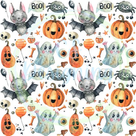 Halloween Seamless Digital Fileseamless Patterndigital Etsy