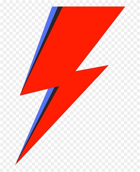 Red Lightning Bolt Png David Bowie Lightning Bolt Logo Clipart