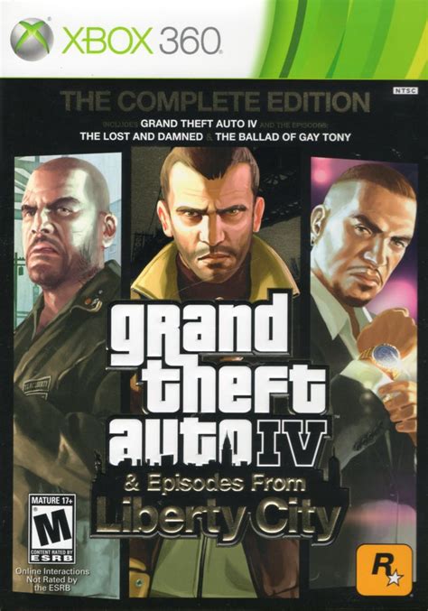 Grand Theft Auto Iv Complete Edition 2010 Xbox 360 Box
