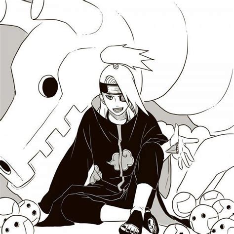 Deidara Dibujos De Naruto Shippuden Dibujos Personajes De Naruto