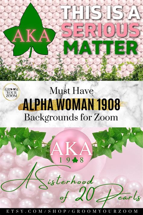 Alpha Woman Zoom Background 4 Virtual Background For Video Etsy
