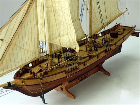 Scale 1100 Classics Antique Wooden Sail Boat Model Kits Halcon1840