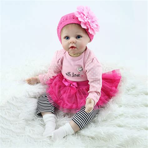 22 Inches Cheap Silicone Babies Reborn Baby Girl Dolls