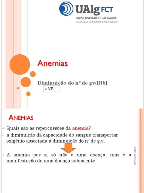 2t Classificação Das Anemias 20 21 Pdf Anemia Causas De Morte