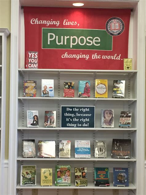 Theme Purpose Middle School Library Displays School