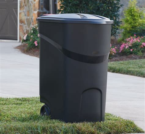 Rubbermaid 110l Wheeled Garden Refuse Recycle Waste Rubbish Storage