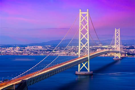 Most PerŁowy Akashi Kaikyo NajdŁuŻszy Most WiszĄcy Na Świecie Oyakata