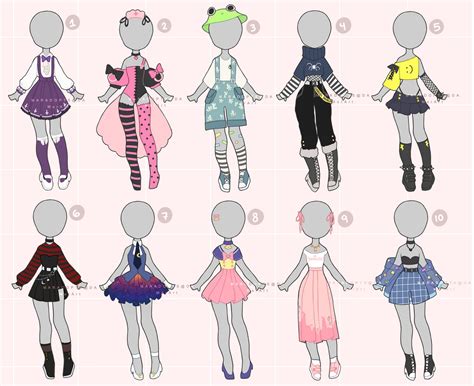 Closed Outfit Adoptables Set Price By Marado By Yui0715 On Deviantart