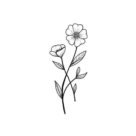 Simple Flower Drawing Simple Flower Tattoo Beautiful Flower Drawings