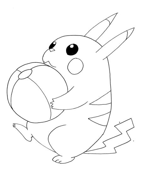 🐹pikachu Coloring Page Be Creative