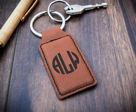 Personalized Key Chains Engrave Key Chains Leatherette Key Chains