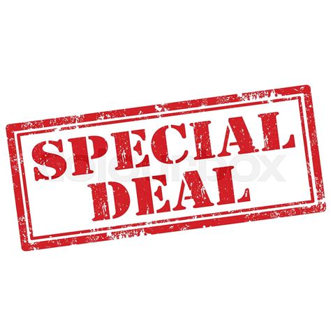 Special Deal Stock Vector Colourbox