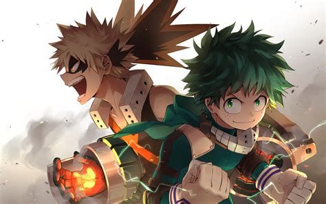 1920x1200 Resolution Izuku Midoriya And Katsuki Bakugou Art 1200p