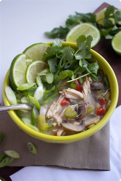 Thai Chicken Soup With Coconut Milk Dairy Free Fannetastic Food
