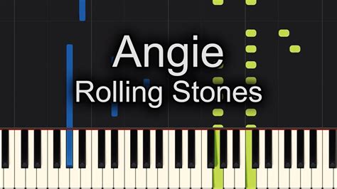 Angie Rolling Stones Piano Tutorial Synthesia Youtube