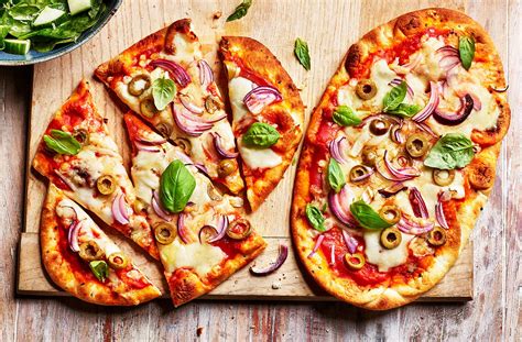 Naan Bread Pizzas Pizza Recipe Tesco Real Food