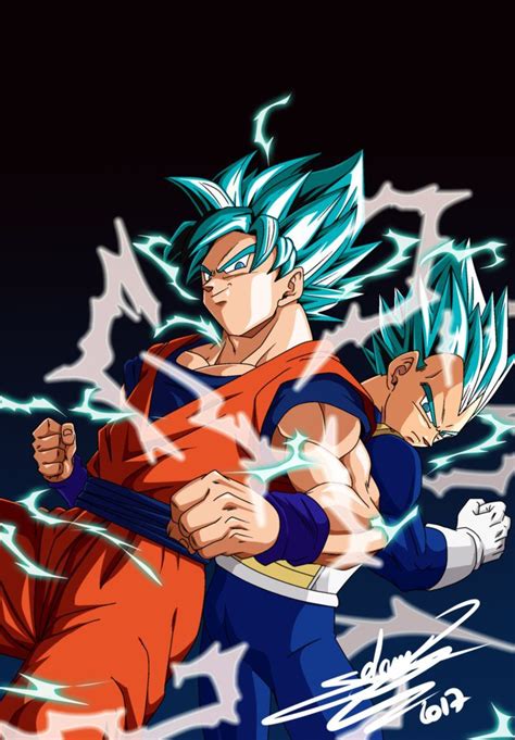 Doragon bōru sūpā) the manga series is written and illustrated by toyotarō with supervision and guidance from original dragon ball author akira toriyama.read more about dragon ball super. Goku and Vegeta _V-jump cover march 2017 by ChibiDamZ on ...
