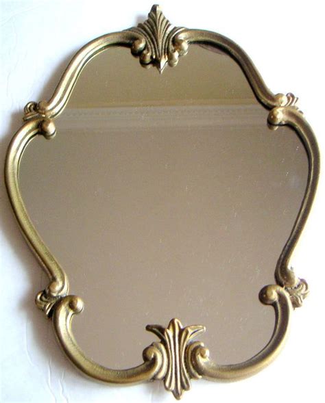 Vintage Victorian Mirror Gilt Over Brass Ornate Frame Wall Etsy