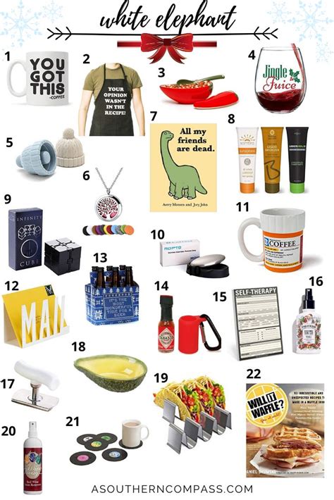 Co Worker White Elephant Gift Ideas A Southern Flare