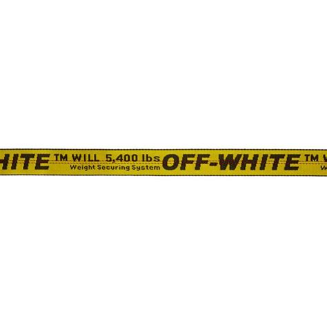Off White Co Virgil Abloh Yellow And Black Industrial Belt In Yellow Lyst