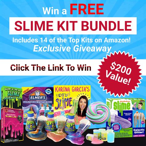 Win A Free Slime Kit Collection 14 Best Selling Slime Kits Exclusive Giveaway