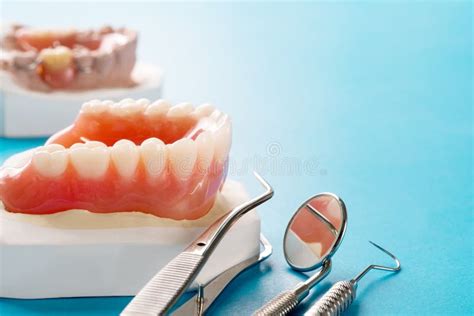 Complete Denture Or Full Denture Stock Image Image Of Teeth Lower