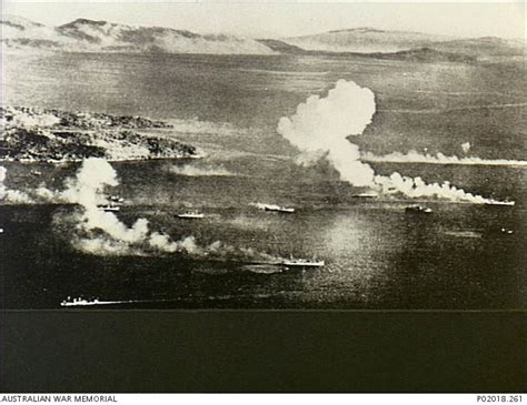 Truk Caroline Islands 1944 02 1718 Japanese Ships On Fire Near The