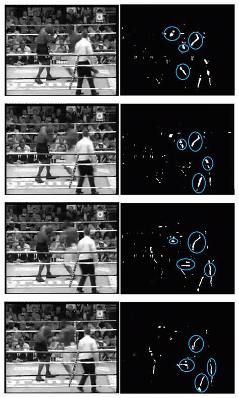 Fight Sequence Four Consecutive Frames From A Fight Sequence Where The