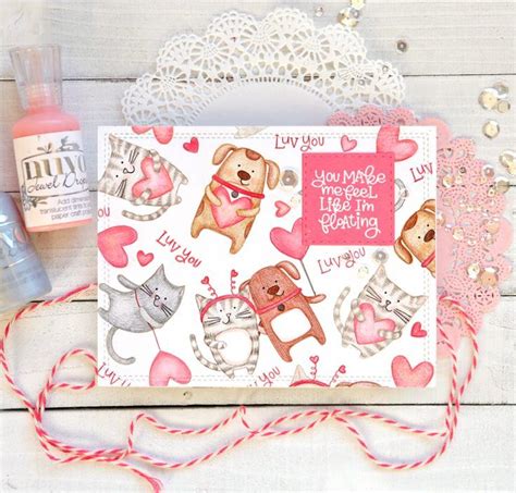 One Stamp Five Ways Pawsome Love Simon Says Stamp Blog Valentine