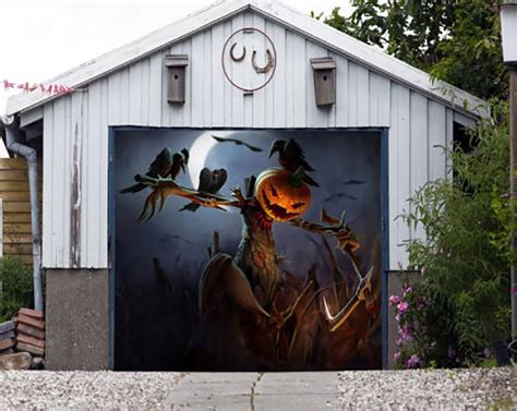 Scary 3d Effect Halloween Garage Door Decor Full Color Murals Etsy