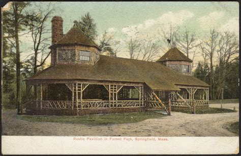 Rustic Pavilion In Forest Park Springfield Mass Digital Commonwealth