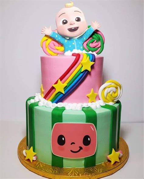 Cocomelon Cake 3rd Birthday Cakes Baby Birthday Cakes Baby First