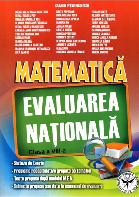 Evaluare Nationala Matematica Clasa A Viii A