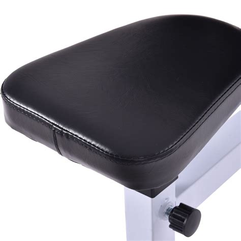 Jldn weight adjustable, workout bench. Biceps Trainer Seated Arm Barbell Curl Weight Bench ...