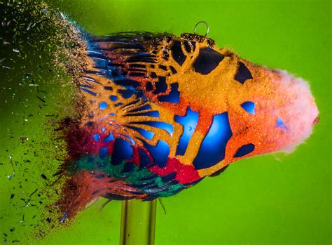 High Speed Photography Captures Moment Of Impact