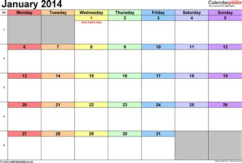 Calendar January 2014 Uk Bank Holidays Excelpdfword Templates