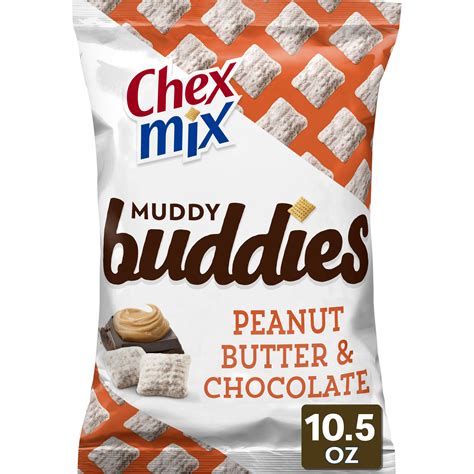 chex mix muddy buddies peanut butter and chocolate 10 5 oz