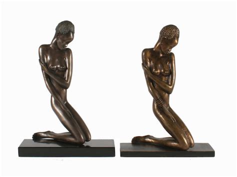 Bonhams A Hagenauer Style Sculptural Figure Of A Naked Kneeling